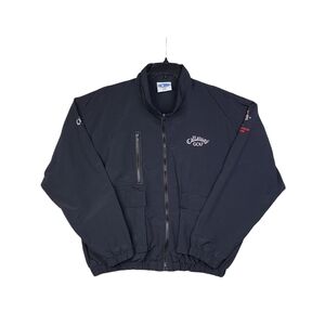 Vintage Callaway Golf Big Bertha Cargo Jacket Mens XL Black Windbreaker USA Made